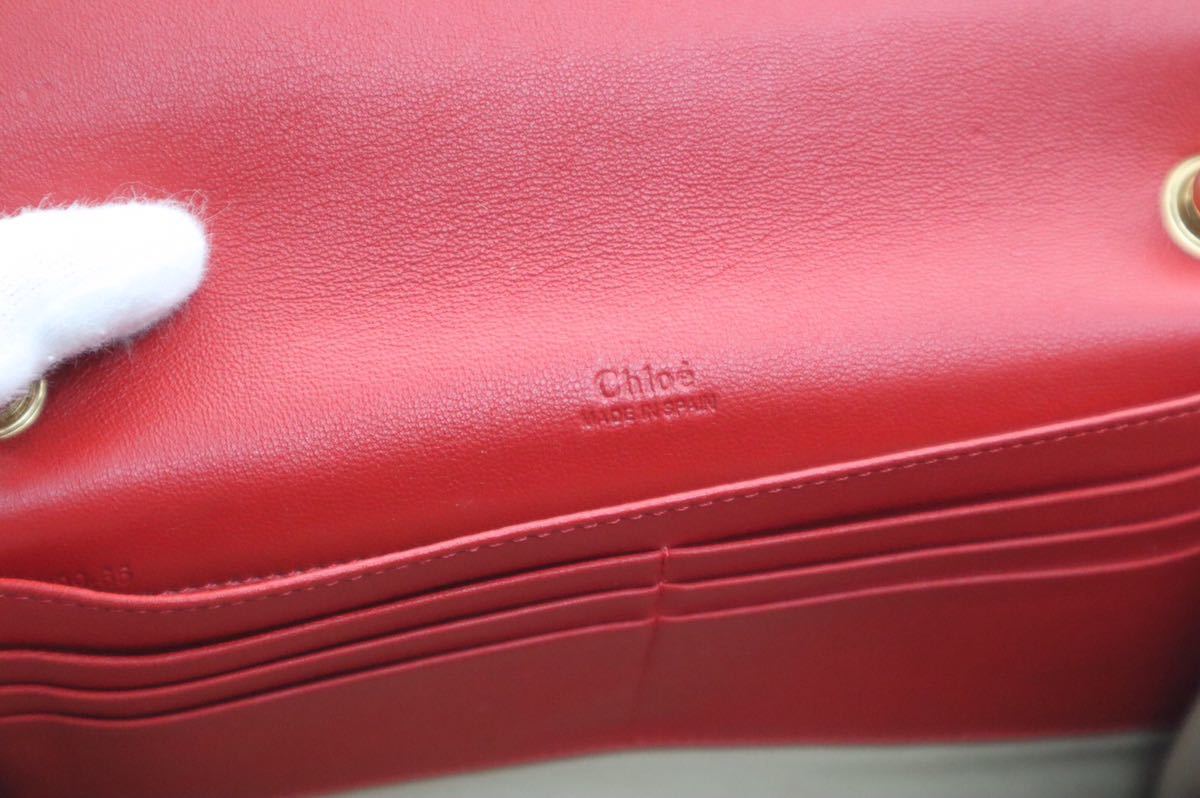 Chloe クロエ チェーン ショルダーバッグ クラッチバッグ 斜め掛け レザー