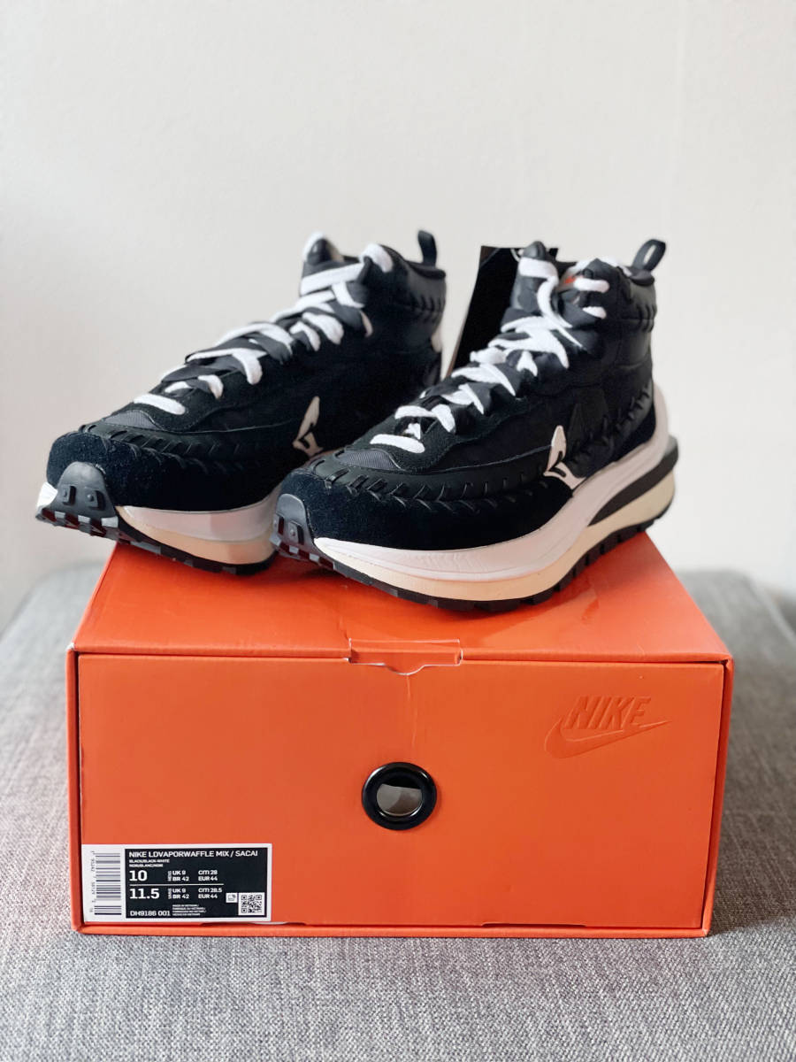 28cm sacai Jean-Paul Gaultier Nike Vapor Waffle Black-White サカイ