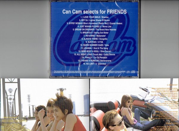 CD未開封 Can Cam selects for FRIENDS おしゃれ系コンピ 米倉涼子・中林美和・長谷川京子 ブックレット付き　・送料無料_画像2