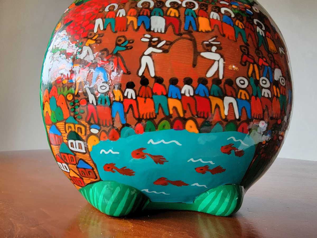 一点物 メキシコ ヴィンテージ 伝統 工芸品 トナラ焼 フクロウ 一点物 メキシコ ヴィンテージ 伝統 工芸品 トナラ焼 フクロウ