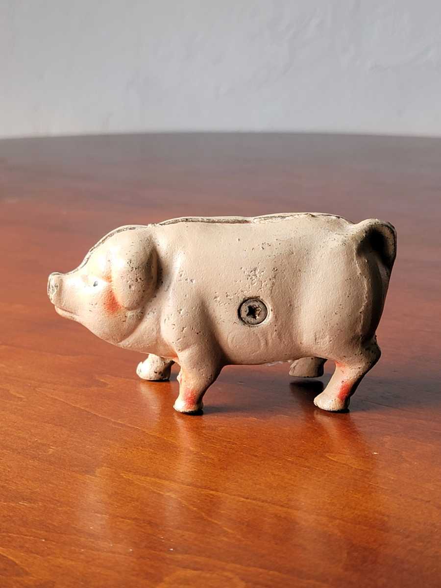 ヤフオク! - ビンテージ アメリカ 鋳物 豚の貯金箱 ピギーバンク アン