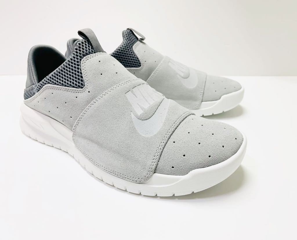 デッド!! レア!! 新品 17年製 NIKE BENASSI SLIP ベナッシ グレー スエード サンダル クロッグ us 9 / JP 27 レアモデル_画像4