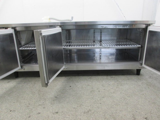 テーブル形冷凍庫(内装ステンレス、インバーター) FT-180SDG-1-ML 幅1800×奥行750×高さ800(790〜830)(mm)単相100V 送料無料