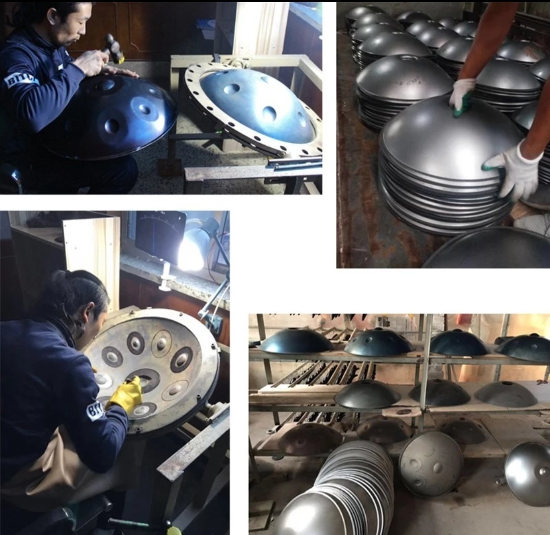 Handpan ハンドパン 9音 ブルー 青 55.6×25センチ ccorca.org