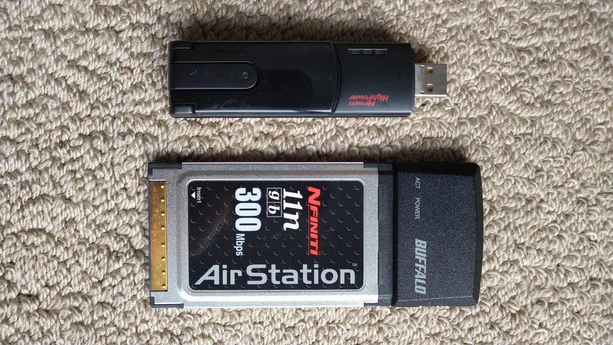 無線LANルーター　親機　USB子機　PCカード子機　通電確認済み