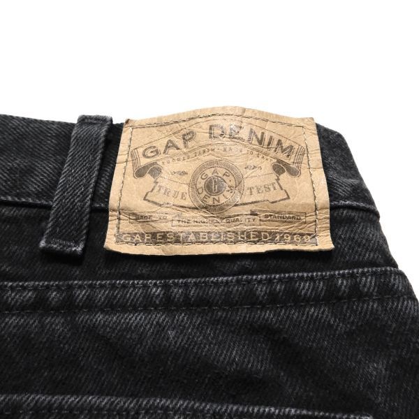 90\'s Gap GAP 5 pocket black Denim pants (36 rank ) Roo z Fit 90 period old tag Old 