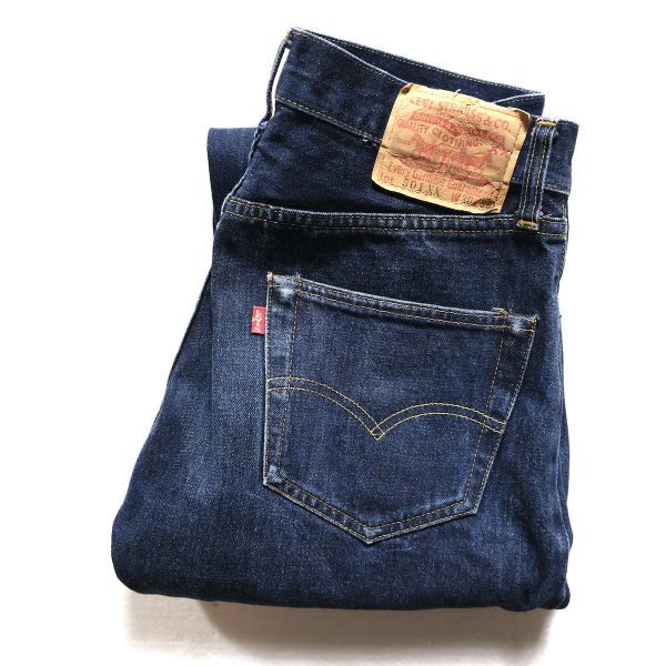 90's USA製 リーバイス Levi's 501XX バレンシア工場 デニム パンツ (30) 濃紺 90年代 アメリカ製 オールド 1998年製 赤タブ ビッグE 赤耳