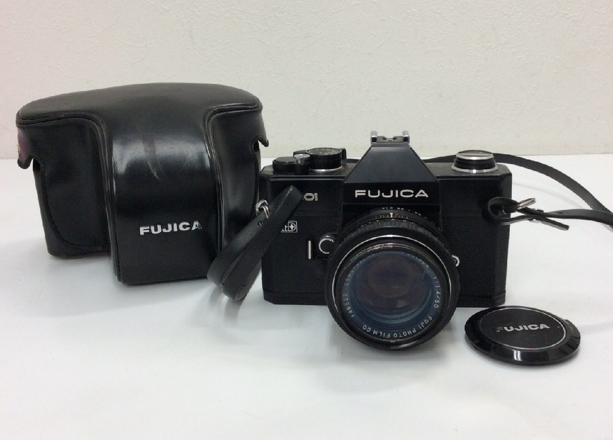 【現状品】 FUJICA フジカ ST801 一眼レフ フィルムカメラ レンズ FUJINON 1:1.4/50 シャッターOK K0226