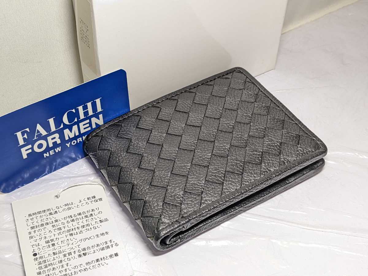 未使用長期自宅保管 牛革 Falchi New York (ファルチニューヨーク)ファルチ ニューヨーク FALCHI NEW YORK サイフ 財布 小銭入れ 牛皮_画像1