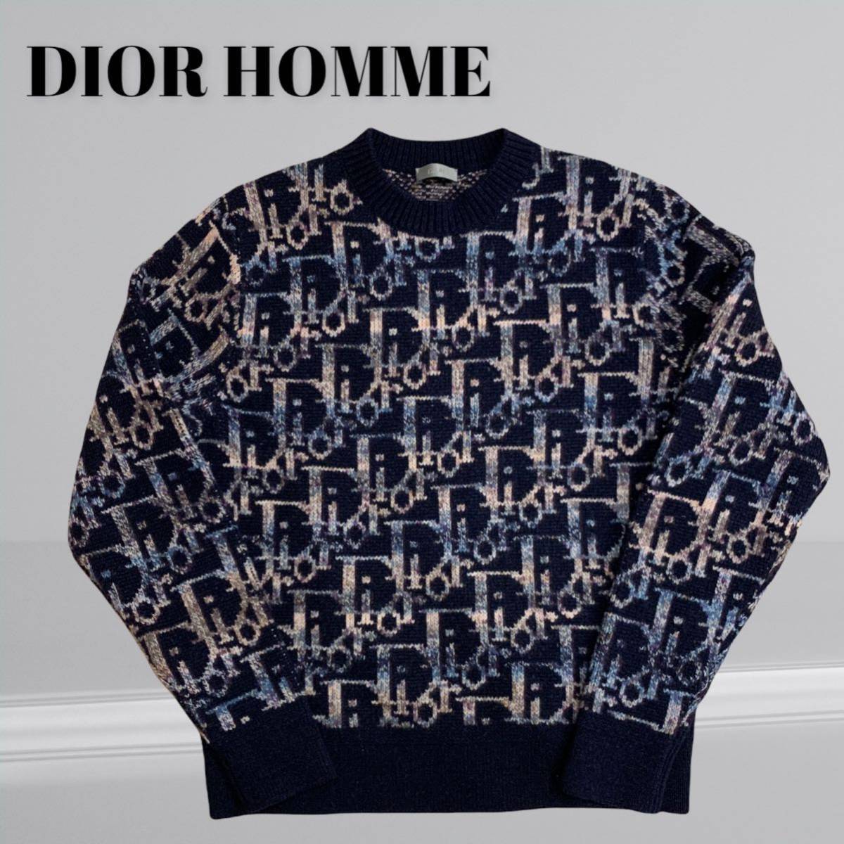 【ポイント10倍】 Christian Dior トロッター柄 ニット セーター ニット/セーター