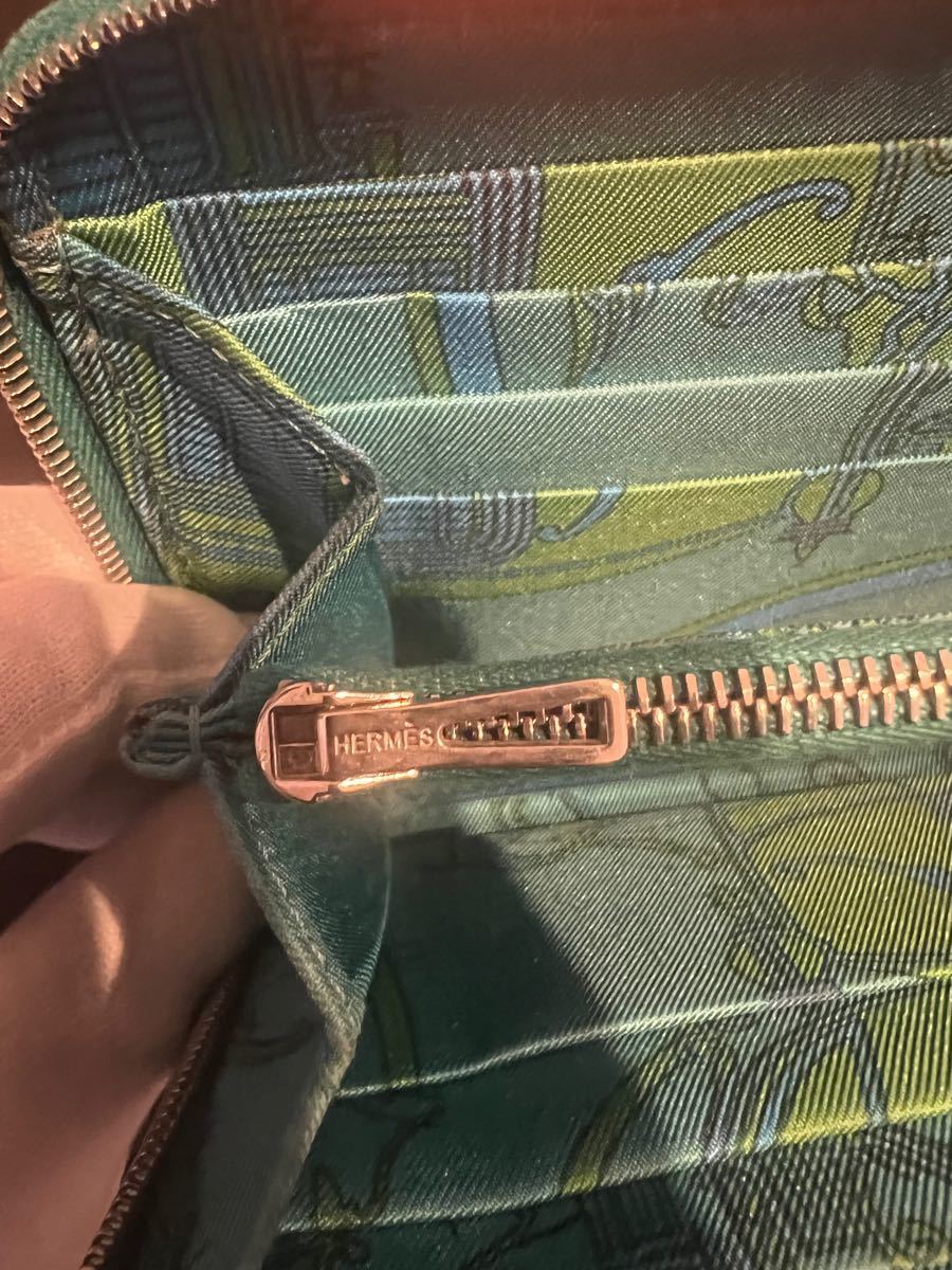 HERMES 正規品 X刻印 ヴォーエプソン アザップロング シルクイン 長