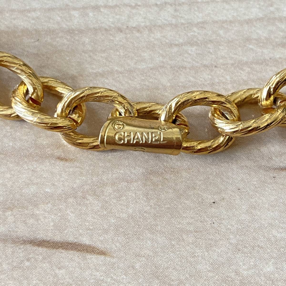 CHANEL Chanel здесь Mark Vintage колье Vintage Gold цвет 