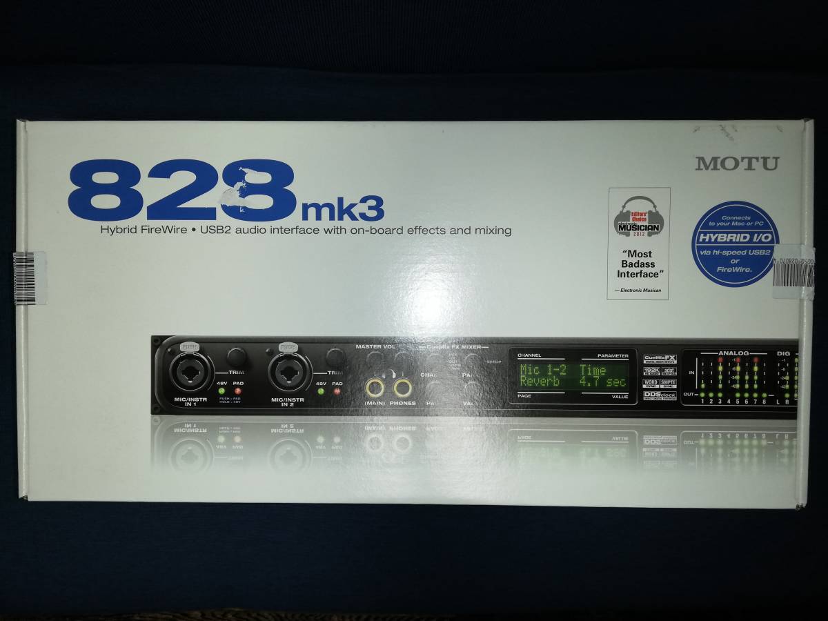 超特価sale開催！】 MOTU 828mk3 Hybrid 28イン30アウト Firewire USB2 オーディオ MIDIインターフェイス 