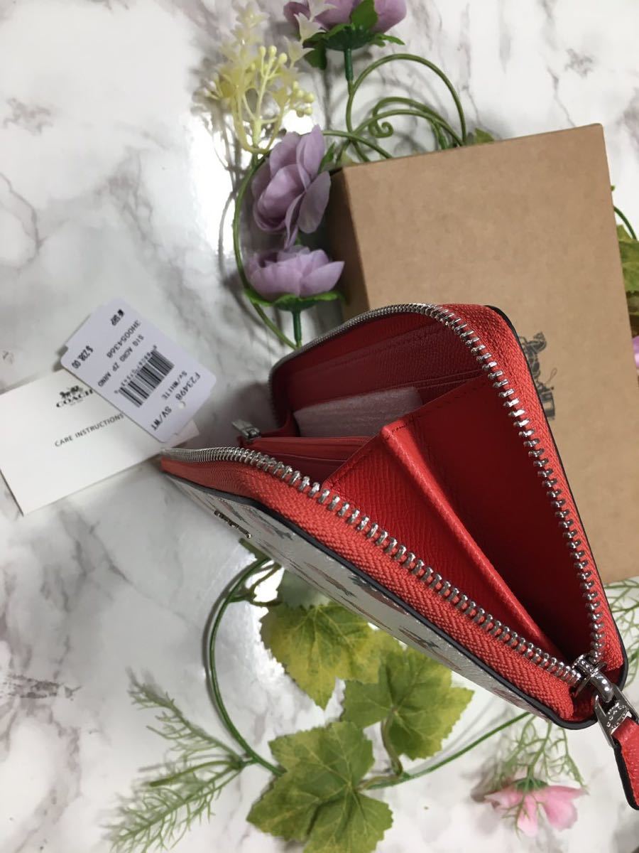 最大75%オフ! 新品正規品 coach コーチ 財布 長財布 いちご