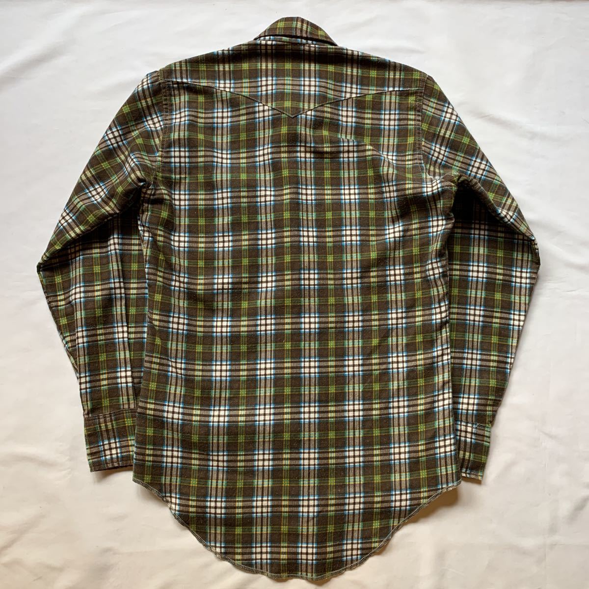 70s Wrangler 110MW PRINTNEL WESTERN SHIRT DEAD STOCK 70s Wrangler 110MW PRINTNEL WESTERN SHIRT DEAD STOCK