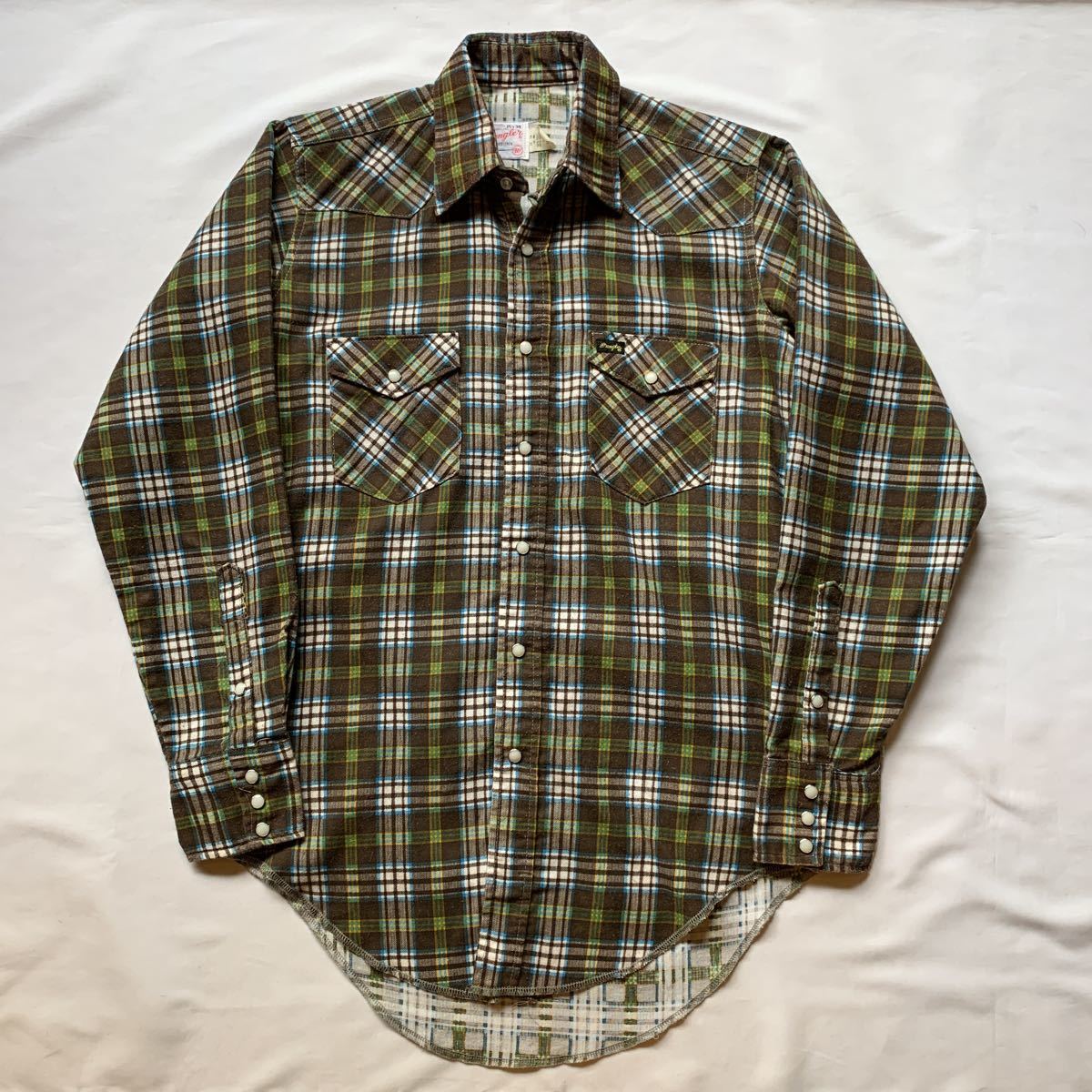 70s Wrangler 110MW PRINTNEL WESTERN SHIRT DEAD STOCK 70s Wrangler 110MW PRINTNEL WESTERN SHIRT DEAD STOCK