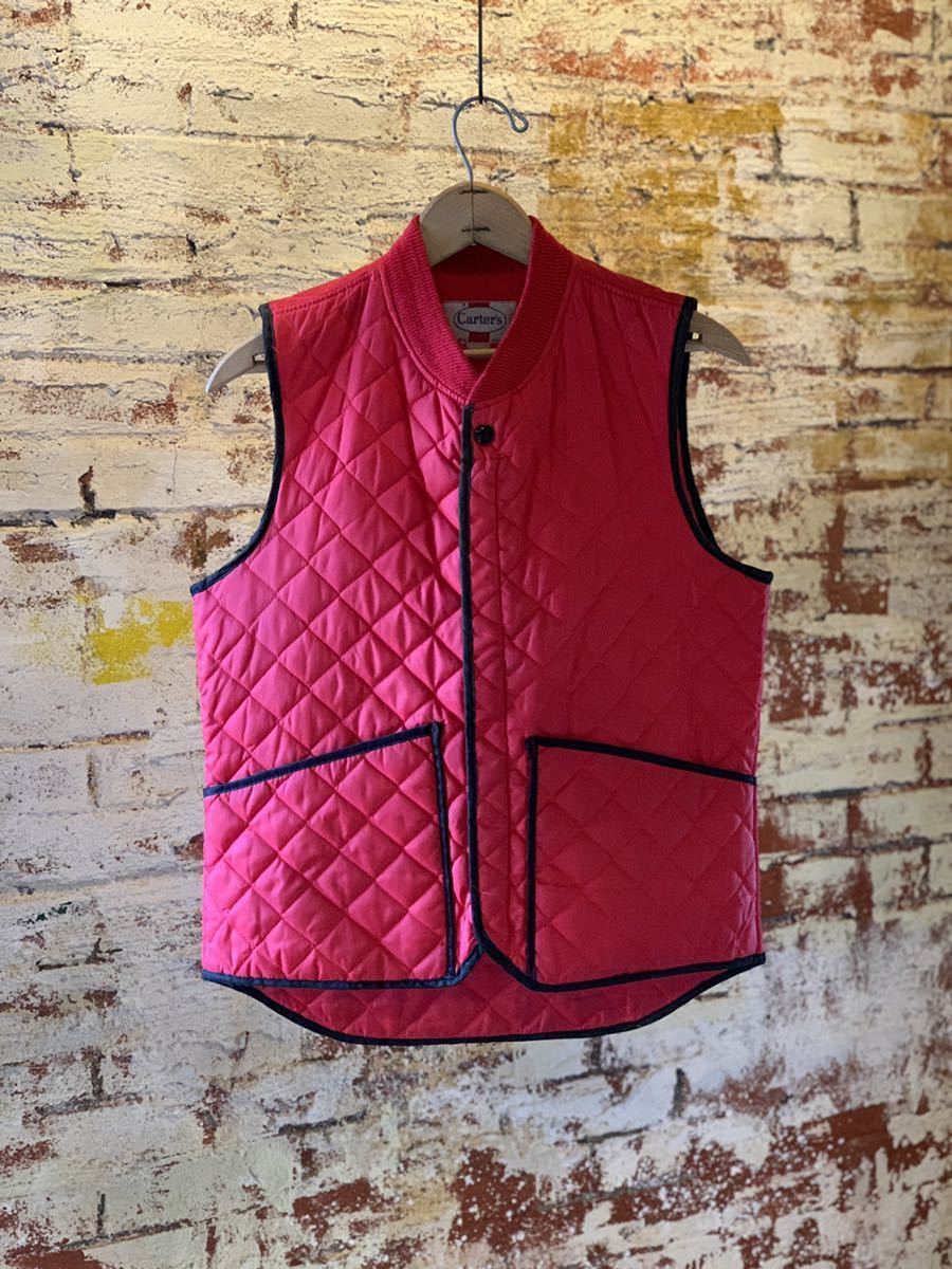 60s Carter's QUILTING WORK VEST ヴィンテージ ビンテージ キルティングベスト ワークベスト TWO TONE ツートン アメカジ 50s_画像1