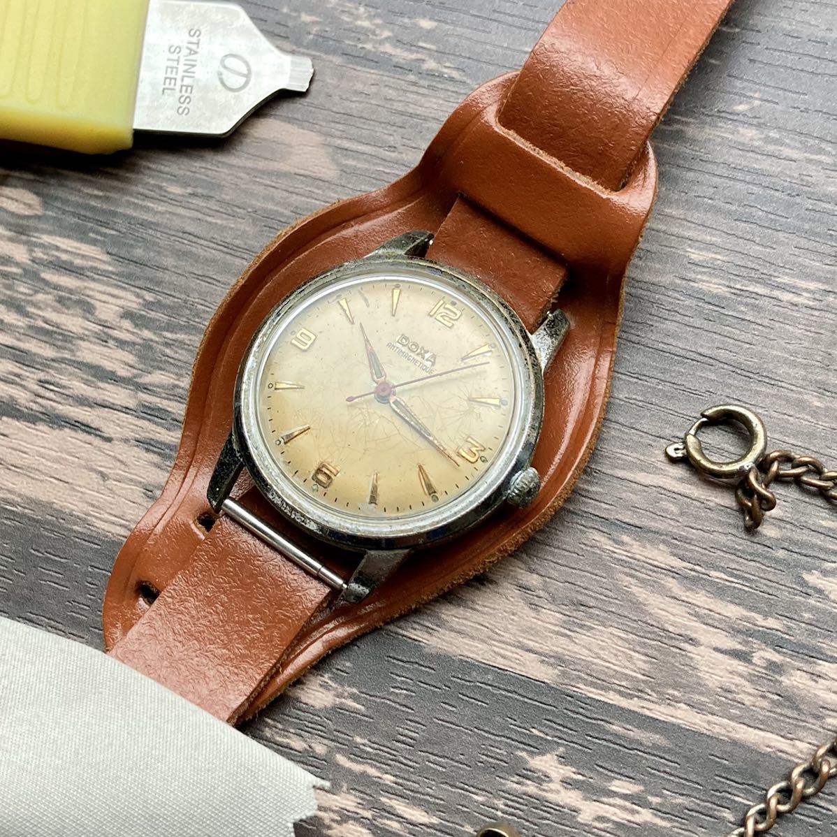 動作良好 ドクサ アンティーク 腕時計 1940年代 ミリタリー 手巻き 