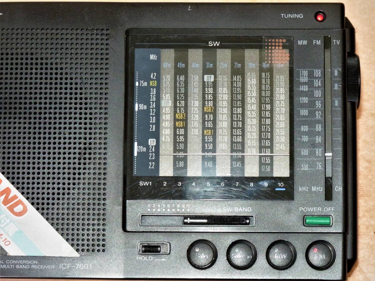 !SONY[ICF-7601]AM/FM/SW 12 band reception is possible to do transistor radio control 22011830