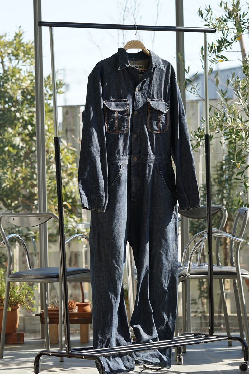 evisu オーバーオール つなぎ エヴィス 42 デニム エビス メンズ 古着