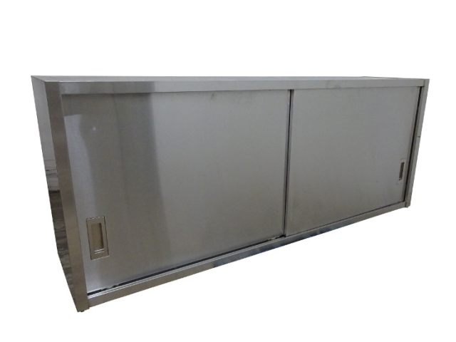 GG1504 吊戸棚 倉庫 食器庫 ラック ステンレス 安値 業務用 W1500×D350×H600mm 厨房用 中古
