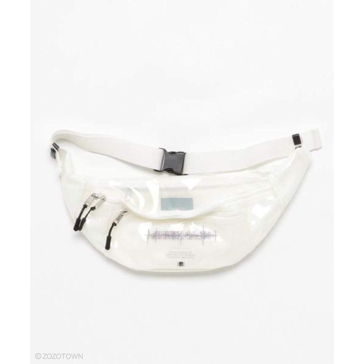 【AIVER】 CASPER JOHN AIVER DISTORTION CLEAR BUM BAG