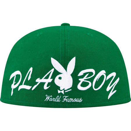 即決 supreme 17 ss playboy Box Logo New Era green 7 5/8_画像2