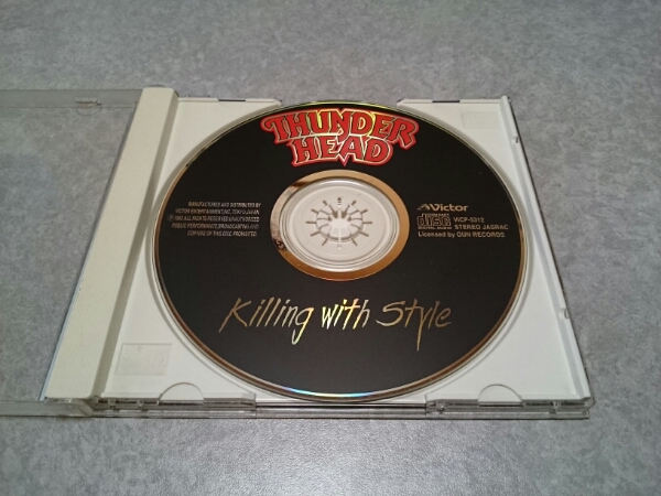 THUNDER HEAD サンダー・ヘッド「Killing with Style」CD 帯付 4thアルバム_画像2