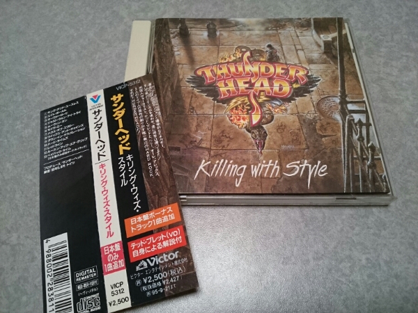 THUNDER HEAD サンダー・ヘッド「Killing with Style」CD 帯付 4thアルバム_画像1