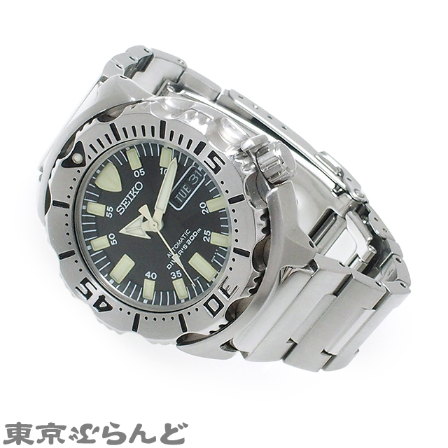 101579411 1円 セイコー ダイバーズウォッチ 200m ブラックモンスター