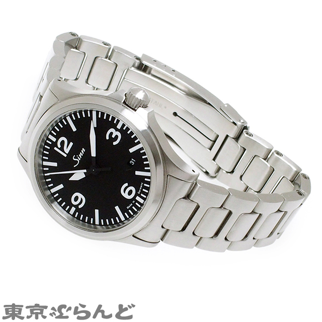 101580496 ジン Sinn モデル 556 時計 腕時計 メンズ 自動巻き オートマチック 黒文字盤 ブラック アラビア MODEL556 美品