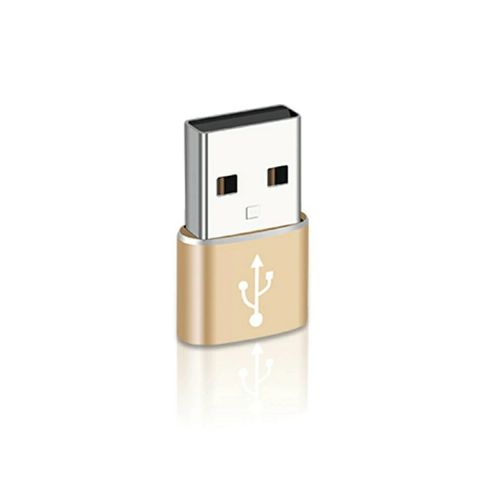USB ⇒ type C 変換 アダプタ スマホ タブレット パソコン 金
