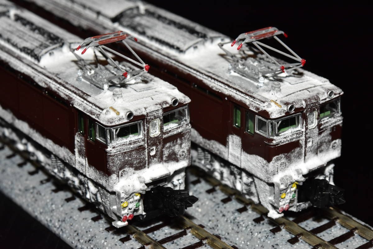 Yahoo!オークション - EF63 冬 雪 ウェザリング品 細部塗装 Yahoo!オークション - EF63 冬 雪 ウェザリング品 細部塗装