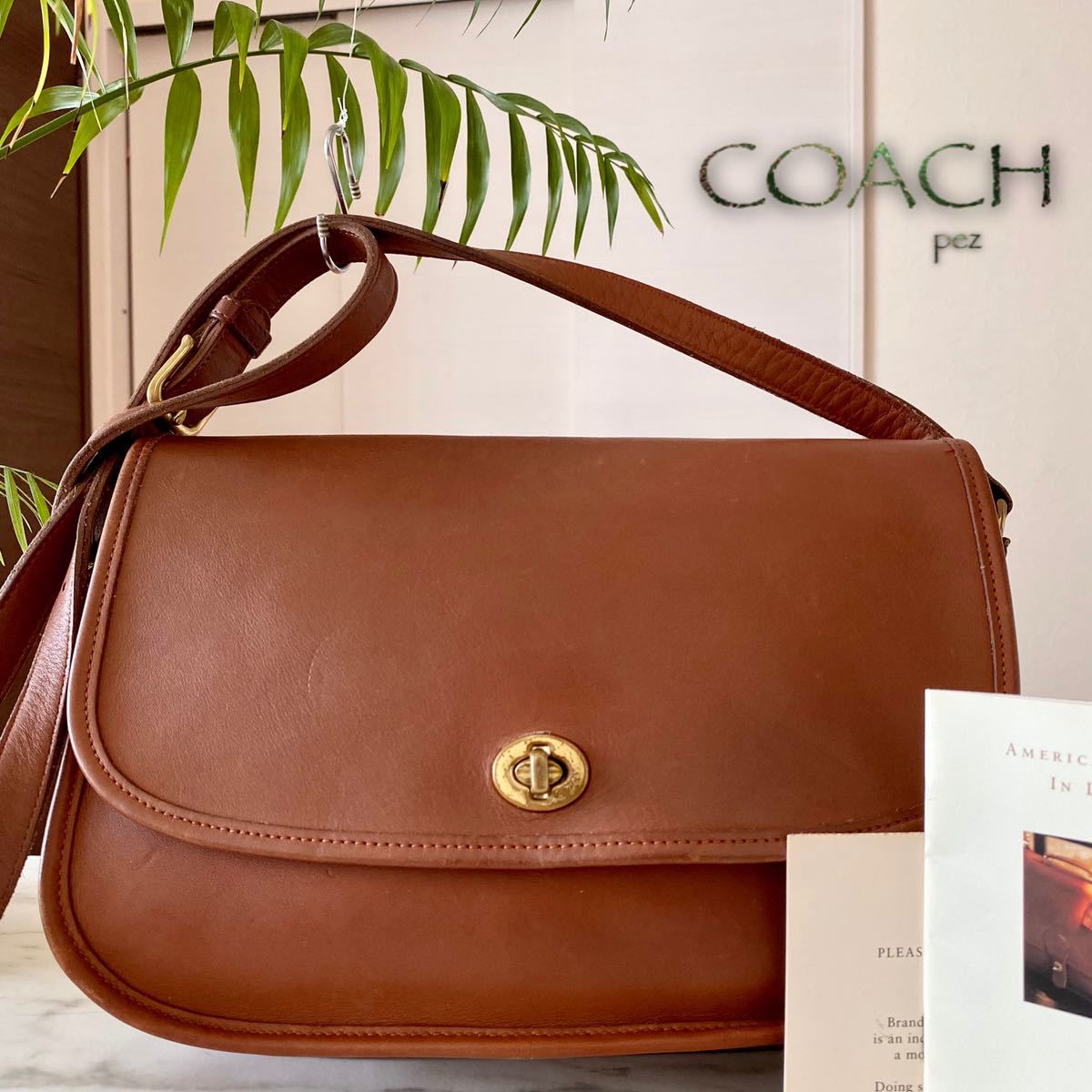 即決 送料無料 綺麗 ビンテージ COACH オールドコーチ 斜め掛け