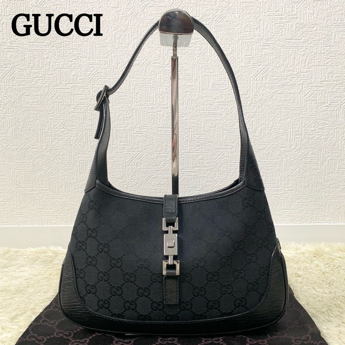 GUCCIジャッキー GGキャンバス ワンショルダーバッグ キャンバス