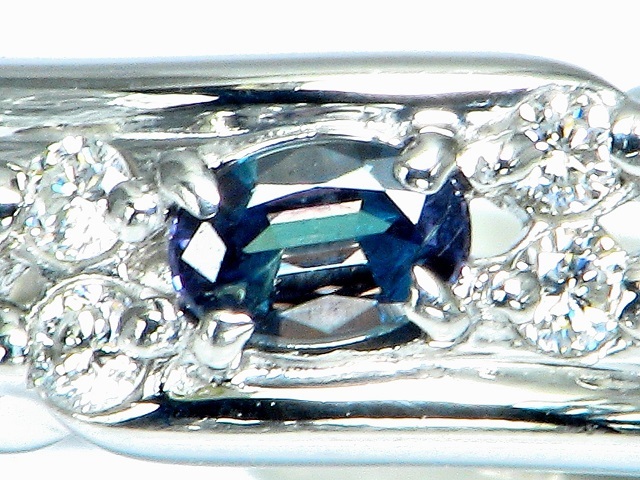 【宝石屋本舗】ブラジル産良質アレキサンドライト0.17ct　ダイヤモンド0.35ct　PT900リング（宝石鑑別書付）_画像5