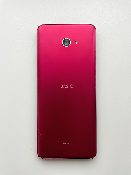正規店特価】 京セラ - BASIO4 KYV47ワインレッド au SIMフリーの通販