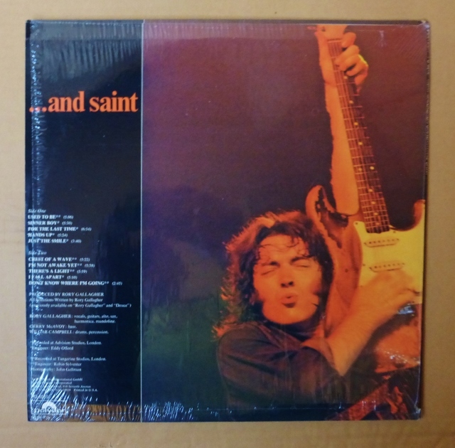 RORY GALLAGHER「SINNER…AND SAINT」米ORIG [POLYDOR] シュリンク美品-