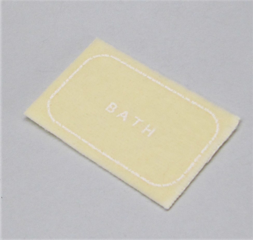 12 minute. 1 size bath mat * yellow miniature doll house Obi tsu11, Blythe etc. doll small articles also 