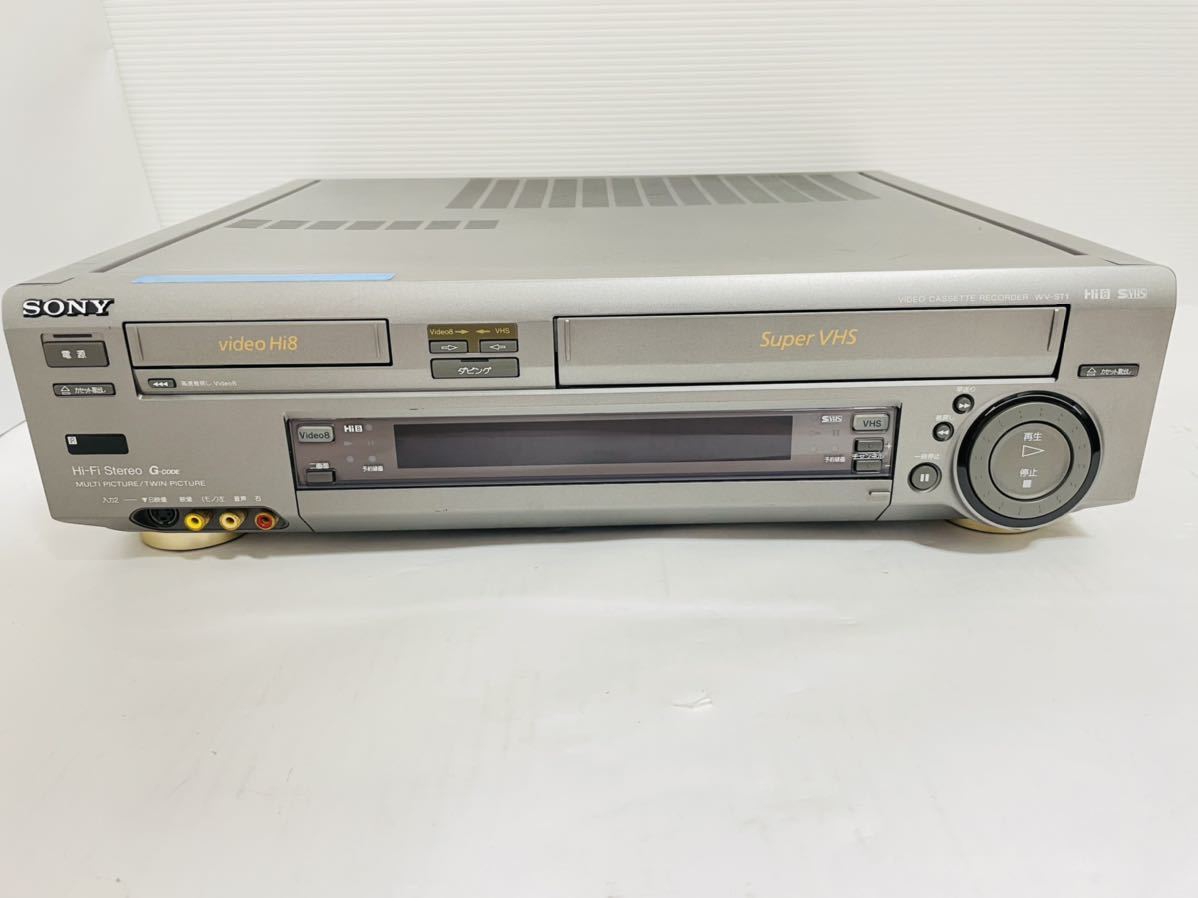 ソニー SONY Hi8 S-VHS WV-ST1 8ミリ ビデオデッキ 【ジャンク品】 ic