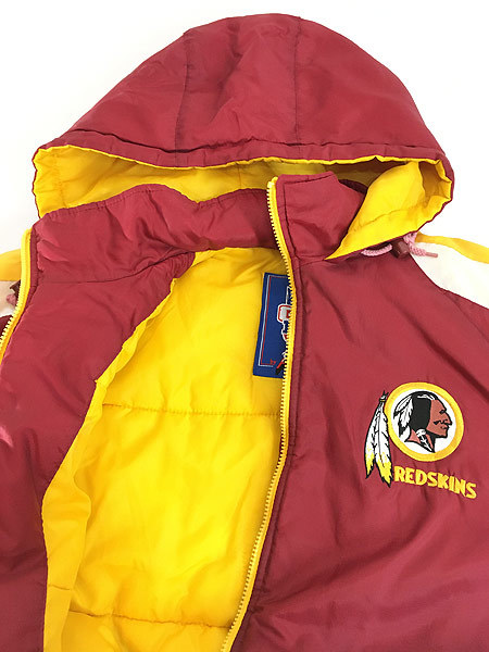 古着 NFL Washington Redskins レッドスキンズ パデット ナイロン