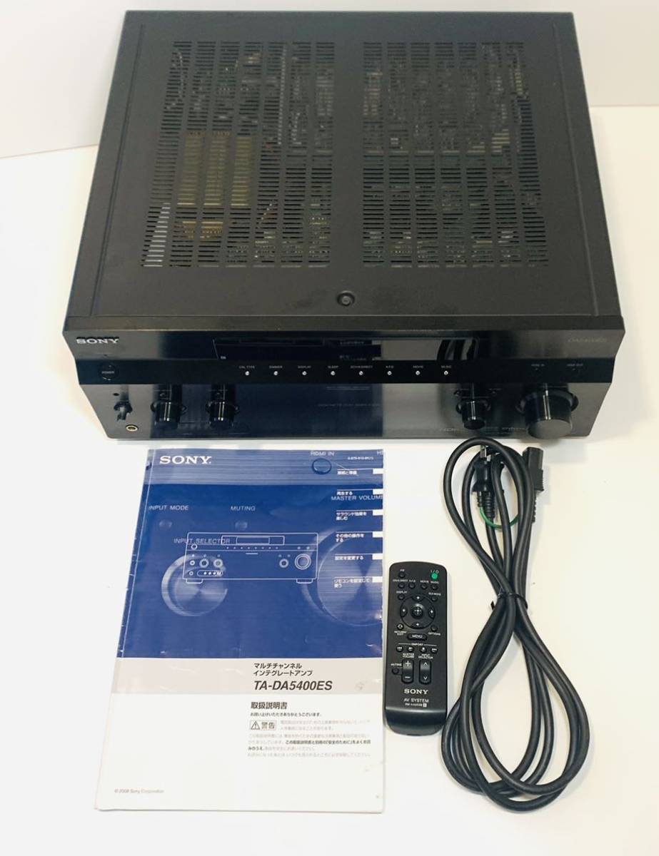 誠実 SONY マルチチャンネルインテグレートアンプ TA-DA5400ES - 通販