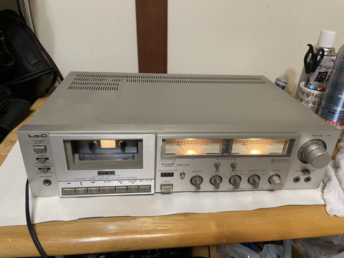 日立 Lo-D/ローディ カセットデッキ D-90S 1980年製 通電確認済 STEREO