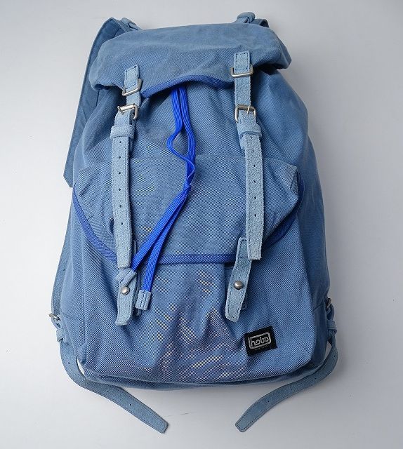 hobo ホーボー Nylon Cotton Oxford Backpack Cow Suede Leather