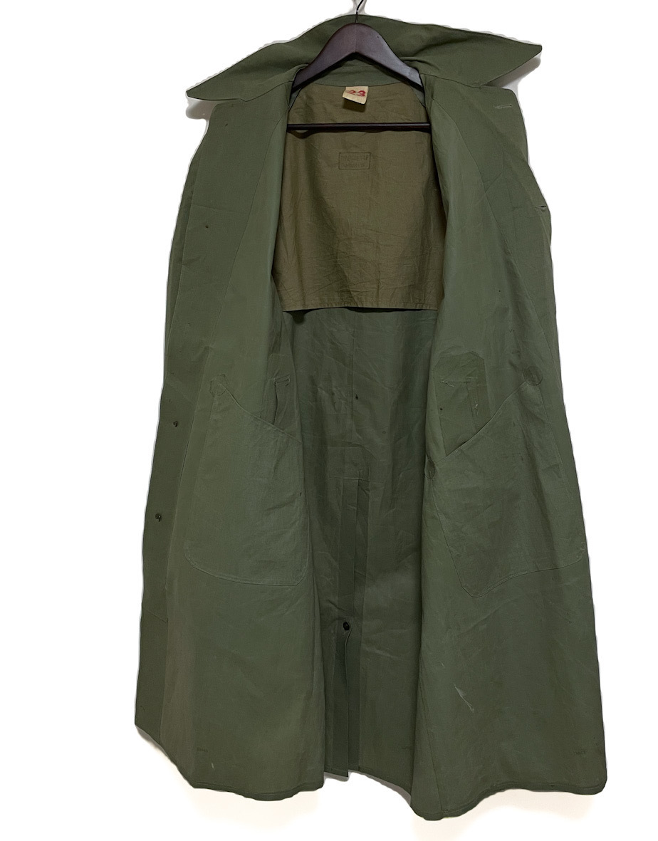 50s 60s フランス軍 実物ゴム引き ステンカラーコート 23 / ドイツ軍