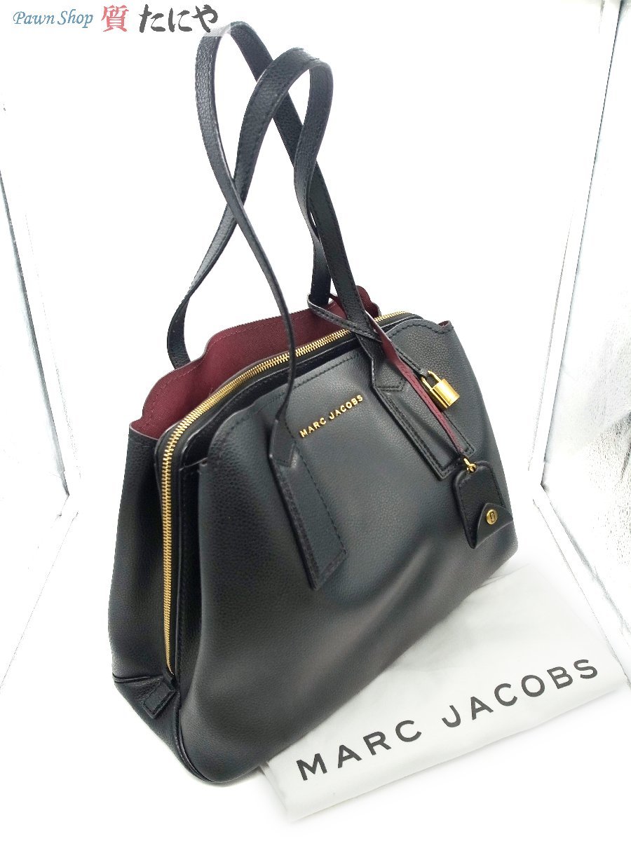 ★☆送料無料【マークジェイコブス】 MARC JACOBS トートバッグ ブラック レザー The Editor Tote M0012564 ハンドバッグ☆★_画像1