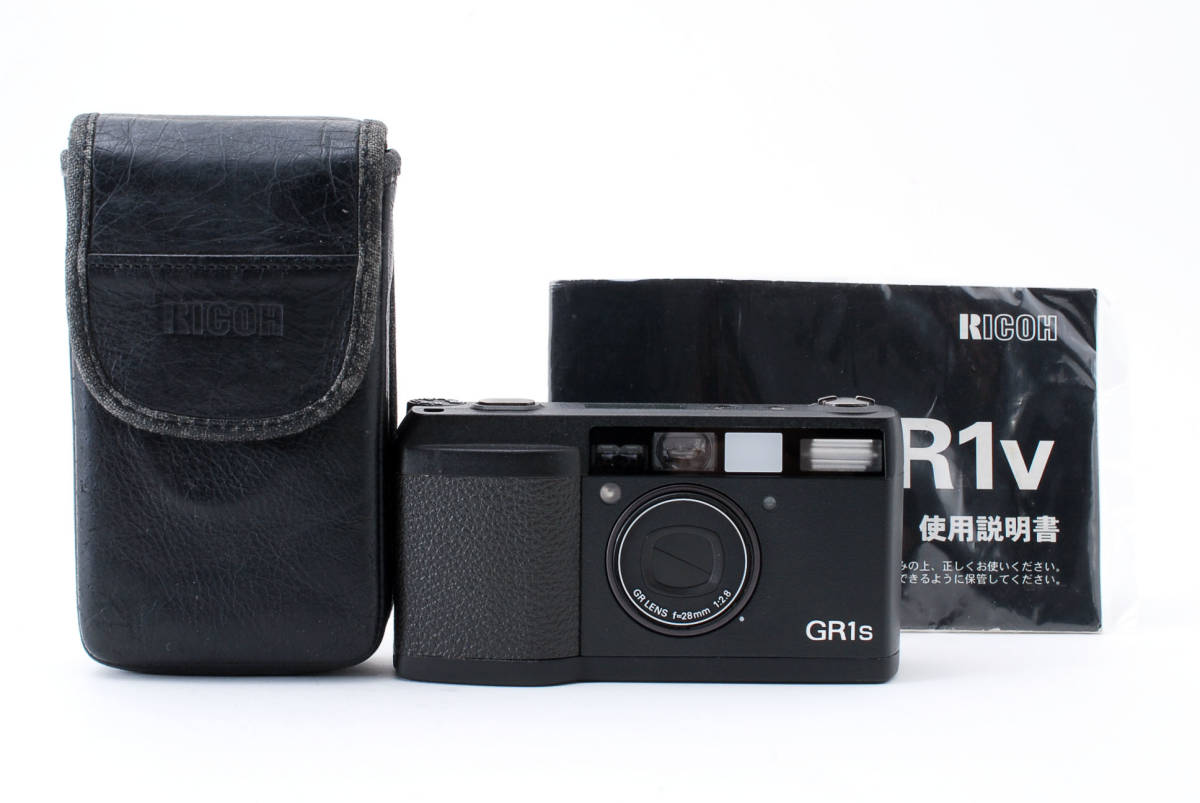 リコー RICOH GR1s 28mm F2.8 ブラック ケース、ストラップ、取扱説明