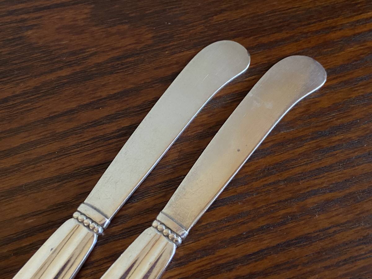サイト ヤフオク! ジョージジェンセン エコーン 純銀製バターナイ