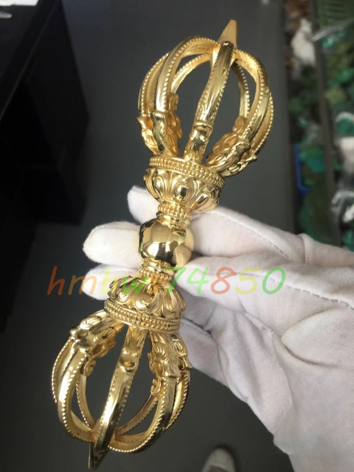 極上品 密教法具 寺院仏具 真言宗 九鈷杵 仏具 銅製 磨き仕上げ 極上品 密教法具 寺院仏具 真言宗 九鈷杵 仏具 銅製 磨き仕上げ