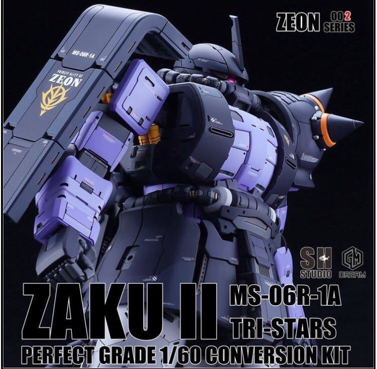 国内即出荷! 海外製 PG 1/60 高機動型ザクII 黒い三連星仕様 THE